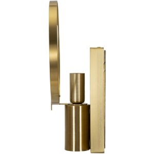 Mauro Ferretti Lámpara de pared Oklan E14 20x10x29 cm dorado natural