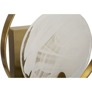 Mauro Ferretti Lámpara de pared Oklan E14 20x10x29 cm dorado natural