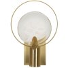 Mauro Ferretti Lámpara de pared Oklan E14 20x10x29 cm dorado natural