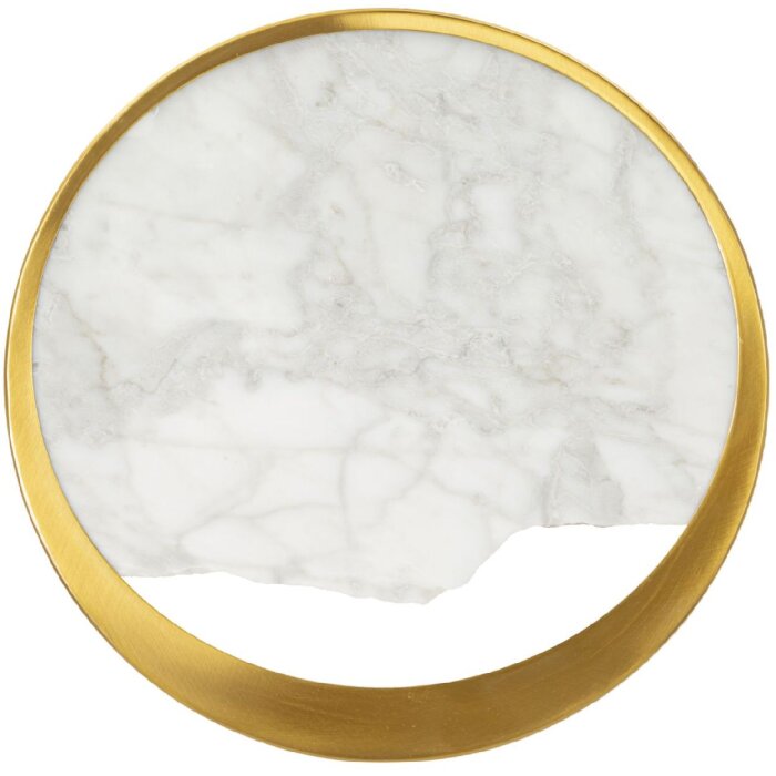 Mauro Ferretti Aplique de pared de mármol E14 24x6x24 cm dorado marmolado