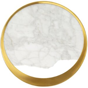 Mauro Ferretti Aplique de pared de mármol E14 24x6x24 cm dorado marmolado