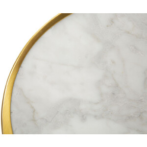 Mauro Ferretti Aplique de pared de mármol E14 24x6x24 cm dorado marmolado