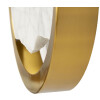 Mauro Ferretti Aplique de pared de mármol E14 24x6x24 cm dorado marmolado