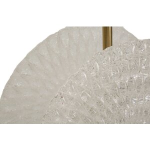 Mauro Ferretti Lámpara de techo Vidrio E14 35x18x80 cm oro y blanco