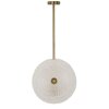 Mauro Ferretti Lámpara de techo Vidrio E14 35x18x80 cm oro y blanco