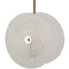 Mauro Ferretti Lámpara de techo Vidrio E14 35x18x80 cm oro y blanco