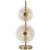 Mauro Ferretti Lámpara de mesa Venecia E14 Ø 25x63 cm dorado natural marrón