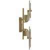 Mauro Ferretti Lámpara de pared Venecia E14 25x10x52 cm oro natural marrón