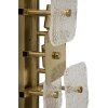 Mauro Ferretti Lámpara Colgante Glassy E14 24x13x76 cm Color Dorado y Naturales