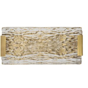 Mauro Ferretti Lamparón de Pared Wandleuchte Oblin E14 36x15x10 cm ORO NATURAL