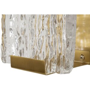 Mauro Ferretti Lamparón de Pared Wandleuchte Oblin E14 36x15x10 cm ORO NATURAL