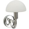 Mauro Ferretti Aplique de pared Lovy E14 23x15x22 cm plateado blanco