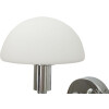Mauro Ferretti Aplique de pared Lovy E14 23x15x22 cm plateado blanco