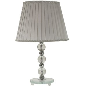 Mauro Ferretti lámpara de mesa Tolly E27 Ø 30x48 cm plata