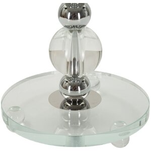 Mauro Ferretti lámpara de mesa Tolly E27 Ø 30x48 cm plata
