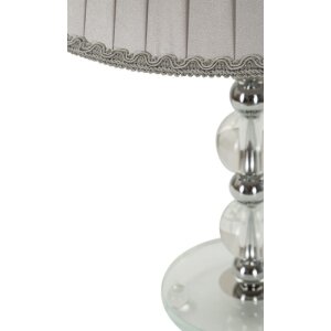 Mauro Ferretti lámpara de mesa Tolly E27 Ø 30x48 cm plata