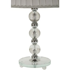 Mauro Ferretti lámpara de mesa Tolly E27 Ø 30x48 cm plata