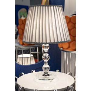 Mauro Ferretti lámpara de mesa Tolly E27 Ø 30x48 cm plata