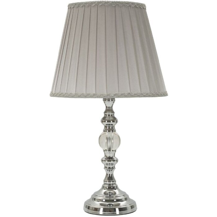 Mauro Ferretti Lampara de Mesa Tilly E27 ø 25x46 cm Plata