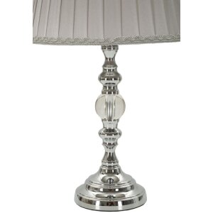 Mauro Ferretti Lampara de Mesa Tilly E27 ø 25x46 cm Plata