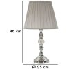 Mauro Ferretti Lampara de Mesa Tilly E27 ø 25x46 cm Plata
