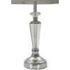 Mauro Ferretti Lámpara de mesa plateada E27 30x56 cm