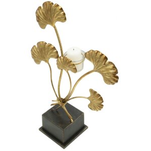 Mauro Ferretti Candelabro Iris 29x12,5x44 cm dorado negro