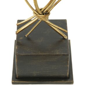 Mauro Ferretti Candelabro Iris 29x12,5x44 cm dorado negro