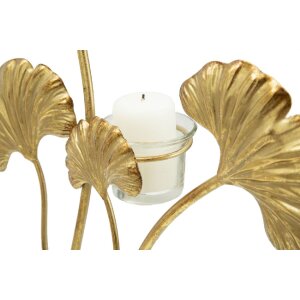 Mauro Ferretti Candelabro Iris 29x12,5x44 cm dorado negro