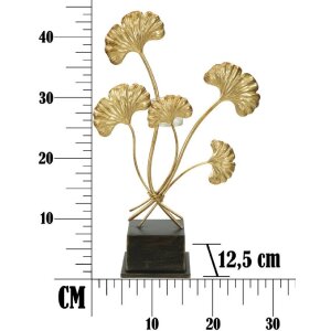 Mauro Ferretti Candelabro Iris 29x12,5x44 cm dorado negro