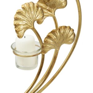 Mauro Ferretti Candelabro Iris 50x12x55 cm dorado negro