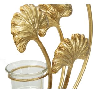 Mauro Ferretti Candelabro Iris 50x12x55 cm dorado negro