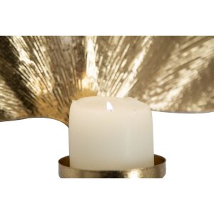 Mauro Ferretti Candelabro de pared Hoja 41x11,5x40 cm dorado