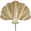 Mauro Ferretti Candelabro de pared Hoja 41x11,5x40 cm dorado