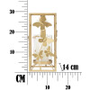 Mauro Ferretti Candelabro Mariposa 14x14x29 cm dorado