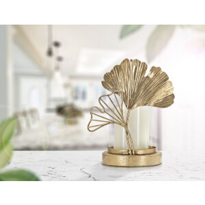 Mauro Ferretti Candelabro Hoja 17x12x21 cm dorado