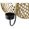 Mauro Ferretti Candelabro de pared Lotus 20x8x22,2 cm dorado negro