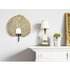 Mauro Ferretti Candelabro de pared Lotus 20x8x22,2 cm dorado negro
