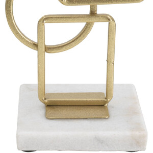 Mauro Ferretti Candelabro Marie 13x10x31,5 cm dorado blanco