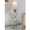 Mauro Ferretti Candelabro Marie 13x10x31,5 cm dorado blanco