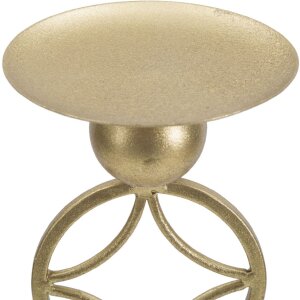 Mauro Ferretti Candelabro con Estrella 10x10x32 cm color oro y blanco
