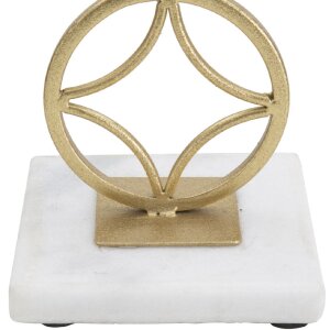 Mauro Ferretti Candelabro con Estrella 10x10x32 cm color oro y blanco