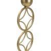 Mauro Ferretti Candelabro con Estrella 10x10x32 cm color oro y blanco