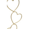 Mauro Ferretti Candelabro Corazones 14,5x10x32,5 cm dorado blanco