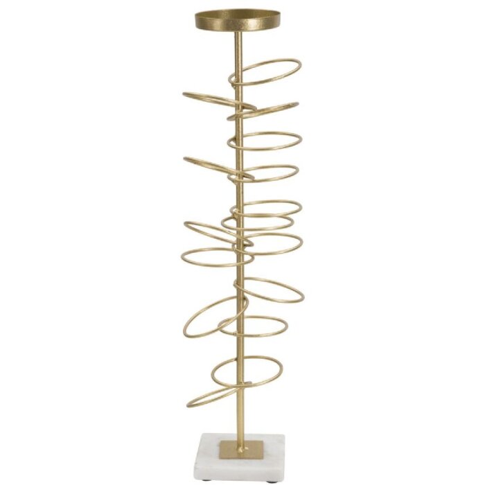 Mauro Ferretti Candelabro Rings 14x13x50,5 cm Color Dorado Blanco