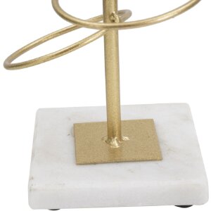 Mauro Ferretti Candelabro Rings 14x13x50,5 cm Color Dorado Blanco