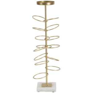 Mauro Ferretti Candelabro Anillos 14x13x46 cm dorado blanco