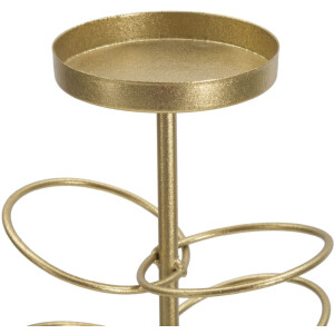 Mauro Ferretti Candelabro Anillos 14x13x46 cm dorado blanco