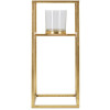Mauro Ferretti Candelabro Elegant 15x15x35 cm dorado