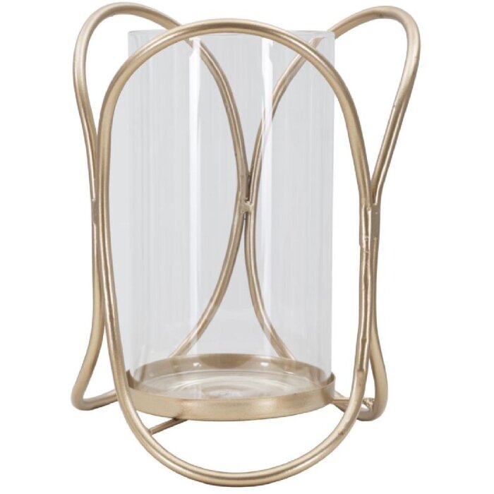 Mauro Ferretti soporte para velas Glox Dunkel diam 16x21,5 cm color bronce
